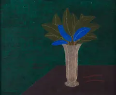 Eleonore Koch, Vaso de Flor, 1982, têmpera sobre tela
