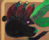 Frutas e Legume by Aldemir Martins, 1997, óleo sobre juta, offered May 2021