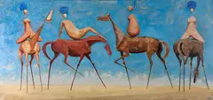 As Amazonas 2 by Carybé, 1969, óleo sobre tela, offered May 2021