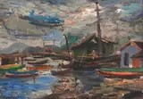Mario Zanini, Marinha, óleo sobre cartão