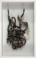 Cordões Umbilicais by Lidia Lisbôa, 2018, arame e botões, offered May 2021