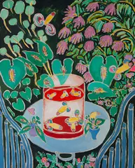 D‘Aprés Matisse by Adir Sodré, acrílica sobre tela, offered May 2021