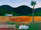 Paisagem Rural by Aldemir Martins, 1971, acrílica sobre tela, offered May 2021