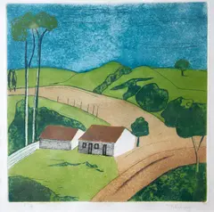 Paisagem by Francisco Rebolo, litografia, offered Mar 2021