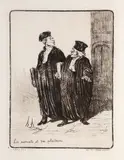 Honoré Daumier, Les Advocaten Gens de Justice, gravura em metal