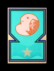 Máscara by Athos Bulcão, 1978, serigrafia, offered Mar 2021