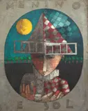 Menino e Sol by Inos Corradin, óleo sobre tela, offered Mar 2021