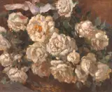 Bigio Gerardenghi, Rosas Brancas, óleo sobre tela