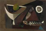 Danilo Di Prete, Natureza Morta Peixe e Limão, 1952, óleo sobre tela