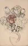 Paulo Von Poser, Vaso de rosas, 2012, óleo sobre tela