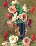 Gastão Formenti, Rosas, 1958, óleo sobre madeira