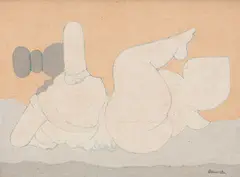 Vênus e Pássaro by Milton Dacosta, 1981, acrílica sobre tela, offered Mar 2021