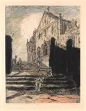 Carlos Oswald, Igreja Nossa Senhora, água-forte aquarelada