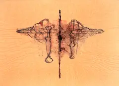 Sem Título by José Rufino, sanguínea, carvão e grafite, offered Mar 2021