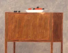 Naturezas-Mortas by Gustavo Rosa, 1980, têmpera sobre tela com colagem, offered Mar 2021