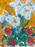 Antonio Helio Cabral, Flores, 2004, óleo sobre tela