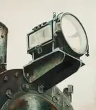 Glauco Pinto de Moraes, Locomotiva Mallet, óleo sobre tela