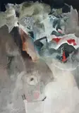 Armando Sendin, Figura Feminina, 1977, guache sobre papel