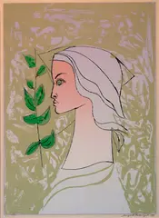 Sem Título by Augusto Rodrigues, 1980, gravura em metal, offered Mar 2021