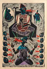 Sem Título by Carybé, xilogravura, offered Mar 2021