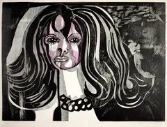 Mulata by Di Cavalcanti, xilogravura, offered Mar 2021