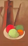 Carlos Scliar, Bule e Prato com Frutas