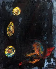 Daniel Senise, Sem Título, 1987, óleo sobre tela