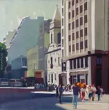 Sérgio Bertoni, Centro de São Paulo, 1995, óleo sobre tela
