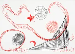 Firenze by Alexander Calder, 1967, litogravura sobre papel, offered Mar 2021