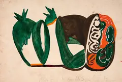 Fruto I by Anna Bella Geiger, 1972, guache sobre papel, offered Mar 2021