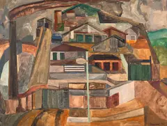 Sem Título by Lothar Charoux, 1946, óleo sobre tela, offered Mar 2021