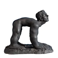 Sem Título by Florian Raiss, 1992, escultura em barro pintado, offered Mar 2021