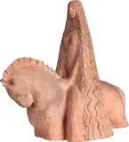 Vasco Prado, Mulher a Cavalo, escultura em terracota