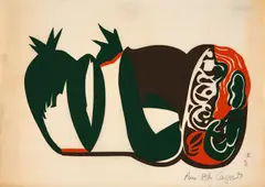 Fruto I by Anna Bella Geiger, 1973, serigrafia, offered Mar 2021