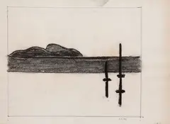Eleonore Koch, Estudo, 1994, técnica mista sobre papel