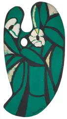 Palheta by Aldo Bonadei, 1971, óleo sobre madeira, offered Mar 2021