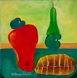 Cajus by Aldemir Martins, 1997, acrílica sobre tela, offered Mar 2021