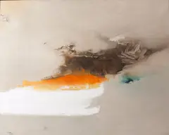 Abstrato by Manabu Mabe, 1960, óleo sobre tela, offered Mar 2021