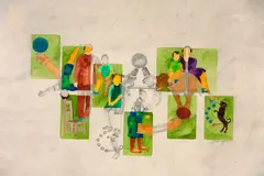 Sem Título by Nelson Leirner, 1977, técnica mista e aquarela sobre papel, offered Mar 2021