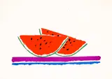 Melancia by Aldemir Martins, 1986, serigrafia, offered Dec 2020