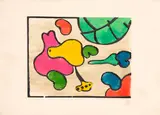 Cajús by Aldemir Martins, 1986, serigrafia, offered Dec 2020