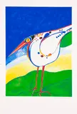 Pássaro by Aldemir Martins, 2003, serigrafia, offered Dec 2020