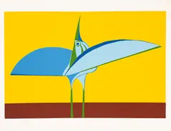 Pássaro by Aldemir Martins, serigrafia, offered Dec 2020