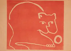 Gato by Aldemir Martins, 2000, serigrafia, offered Dec 2020