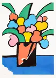 Aldemir Martins, Vaso de Flor, 1997, serigrafia