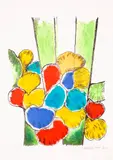 Aldemir Martins, Flor, 1995, serigrafia sobre papel