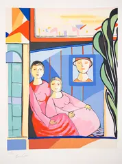 Família by Cícero Dias, serigrafia, offered Nov 2020