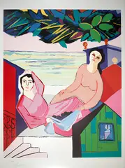 O Casal by Cícero Dias, serigrafia, offered Nov 2020