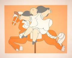 Carrocel by Milton Dacosta, serigrafia, offered Nov 2020