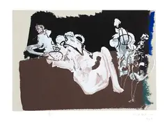 Abstrato by Manabu Mabe, 1988, serigrafia, offered Nov 2020
